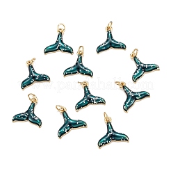 Brass Enamel Pendants&nbsp;KK-A155-04G