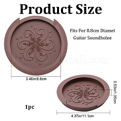 Silicone Guitar Sound Hole Cover&nbsp;FIND-WH0152-237