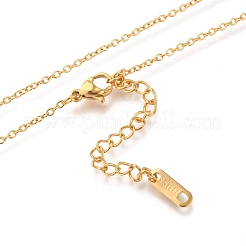 Stainless Steel Pendant Necklaces&nbsp;STAS-H138-01A-G
