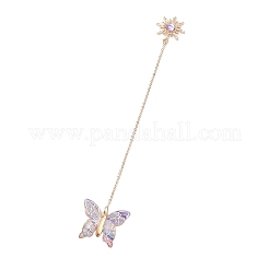4Pcs Butterfly Sun Acrylic & Alloy Resin Charm Bookmark&nbsp;AJEW-JK00382