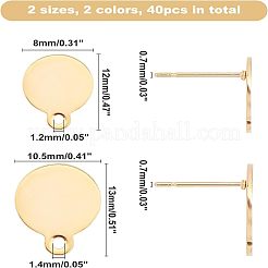 304 Stainless Steel Stud Earring Findings&nbsp;STAS-UN0021-21