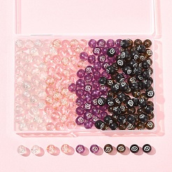 200Pcs 5 Colors Plating Acrylic Beads&nbsp;OACR-FS0002-03