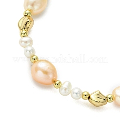 Natural Cultured Freshwater Pearl Beaded Bracelets for Women&nbsp;BJEW-JB13603-01