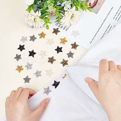 36Pcs 6 Style Star Glitter Hotfix Rhinestone&nbsp;FIND-GA0003-05