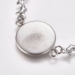 304 Stainless Steel Bracelet Making&nbsp;STAS-WH0014-20P