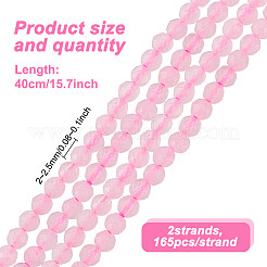 2 Strands Natural Rose Quartz Beads Strands&nbsp;G-GO0001-56