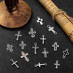 150Pcs 15 Styles Tibetan Style Alloy Pendants&nbsp;TIBEP-CJ0002-22