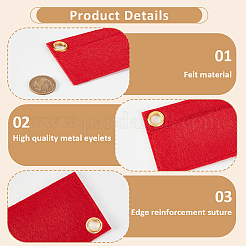 5Pcs 5 Colors Wool Felt Crochet Bags Bottom&nbsp;FIND-WR0004-23