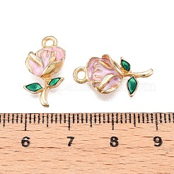 Rack Plating Alloy Enamel Pendants&nbsp;ENAM-N056-418