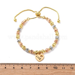 Brass Slider Bracelets&nbsp;BJEW-C090-02G-E