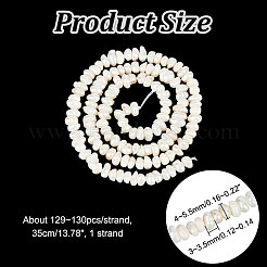 1 Strand Natural Cultured Freshwater Pearl Beads Strands&nbsp;PEAR-NB0002-10