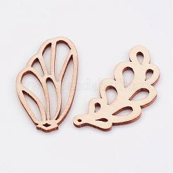 Undyed Wooden Pendants&nbsp;WOOD-K005-09