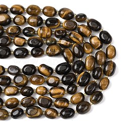 Natural Tiger Eye Beads Strands&nbsp;G-G453-D05-01