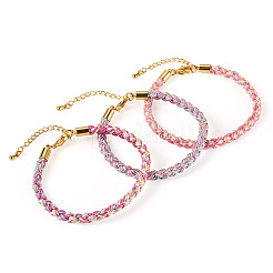 3Pcs 3 Colors 4MM Braided Nylon Cord Bracelets&nbsp;FIND-TA0009-40B