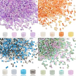 20G 4 Colors Cylinder Seed Beads&nbsp;SEED-YW0003-05A