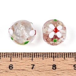 Luminous Handmade Gold Sand Lampwork Beads&nbsp;LAMP-N035-04G