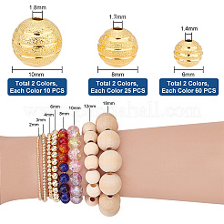 190pcs 6 Style Brass Beads&nbsp;KK-PH0005-51