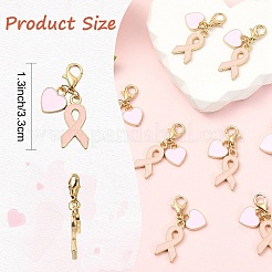 10Pcs Alloy Enamel Pendant Decorations&nbsp;HJEW-YW00396