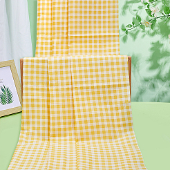Tartan Pattern Cotton Fabric&nbsp;AJEW-WH0410-121C