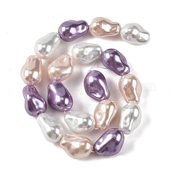 Electroplated Glass Beads Strands&nbsp;GL-CBA89C7-01C
