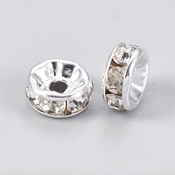 Brass Grade A Crystal Rhinestone Beads&nbsp;X-RB-A003-6MM-S
