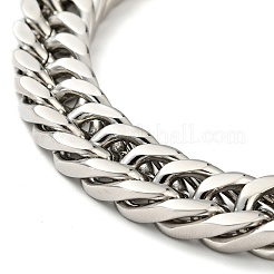 Non-Tarnish 201 Stainless Steel Cuban Link Chains Bracelet for Men Women&nbsp;BJEW-H550-03B-P
