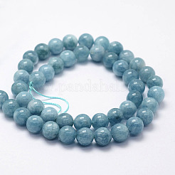 Natural White Jade Imitation Amazonite Beads Strands&nbsp;X-G-F364-16-6mm