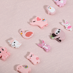 15Pcs 15 Styles Food Grade Eco-Friendly Silicone Focal Beads&nbsp;SIL-CA0002-21