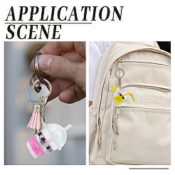 DIY Pearl Milk Tea Pendant Keychain Making Kits&nbsp;DIY-OC0014-18