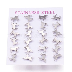 Tarnish Resistant 304 Stainless Steel Stud Earrings&nbsp;EJEW-N045-06P