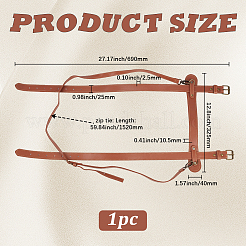 PU Leather Yoga Mat Carrying Strap&nbsp;AJEW-WH20816-171C-AB