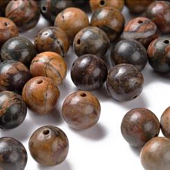 100Pcs 8mm Natural Polychrome Jasper/Picasso Stone/Picasso Jasper Beads&nbsp;DIY-LS0002-29