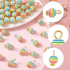 50Pcs Transparent Stripe Resin Charms&nbsp;PALLOY-FS00041-01