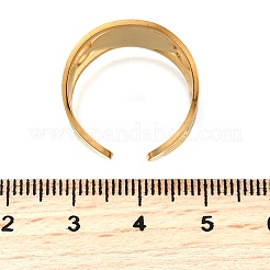 304 Stainless Steel Cuff Open Rings&nbsp;RJEW-S628-11G