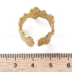 304 Stainless Steel Open Cuff Ring&nbsp;X-RJEW-C067-23G