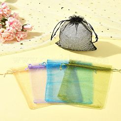 Organza Bags Jewellery Storage Pouches Wedding Favour Party Mesh Drawstring Gift&nbsp;OP-FS0001-04A