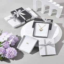 12Pcs 2 Colors Cardboard Paper Jewelry Set Boxes&nbsp;CBOX-FS0001-03