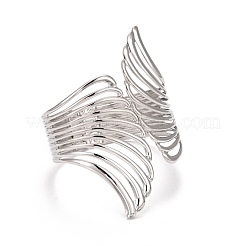 Alloy Hollow Wing Wrap Cuff Bangle&nbsp;BJEW-K223-07P