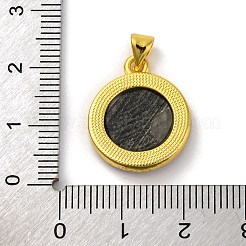 Natural Black Lip Shell Carved Moth Pendants&nbsp;KK-D537-04G-03