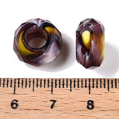 Two Tone Glass European Beads&nbsp;GDA009-4