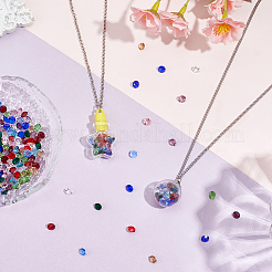 240Pcs 12 Colors Glass Rhinestone Cabochons&nbsp;GLAA-SC0003-19