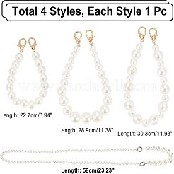 4Pcs 4 Style Pearl Phone Case Beaded Chain&nbsp;AJEW-CA0002-40