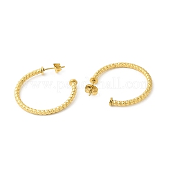 PVD Vacuum Plating 304 Stainless Steel Ring Stud Earrings&nbsp;EJEW-D057-01G