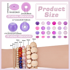DIY Round & Disc/Flat Round Beads Kits&nbsp;DIY-PH0030-85D