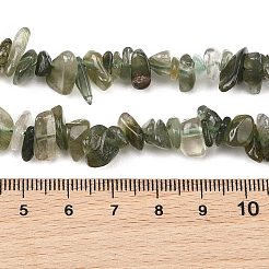 Natural Green Rutilated Quartz Beads Strands&nbsp;G-P622-A03-01