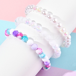 DIY Round Beads Bracelets Making Kits&nbsp;DIY-FS0008-80