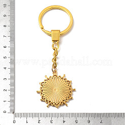 304 Stainless Steel Keychains Component&nbsp;LS-STAS-D373-06G