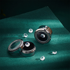 Alloy Loose Diamond Boxes&nbsp;CON-WH0104-11A-B