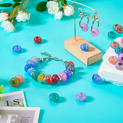 Transparent Crackle Acrylic Beads&nbsp;CACR-TAC0003