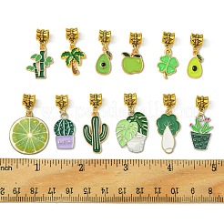 Plants Theme Alloy Enamel Pendants&nbsp;PALLOY-FS00008